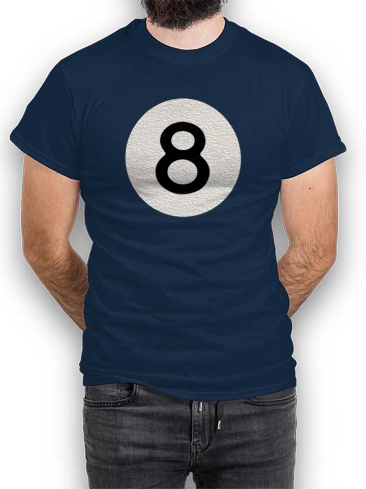 8-ball-t-shirt dunkelblau 1