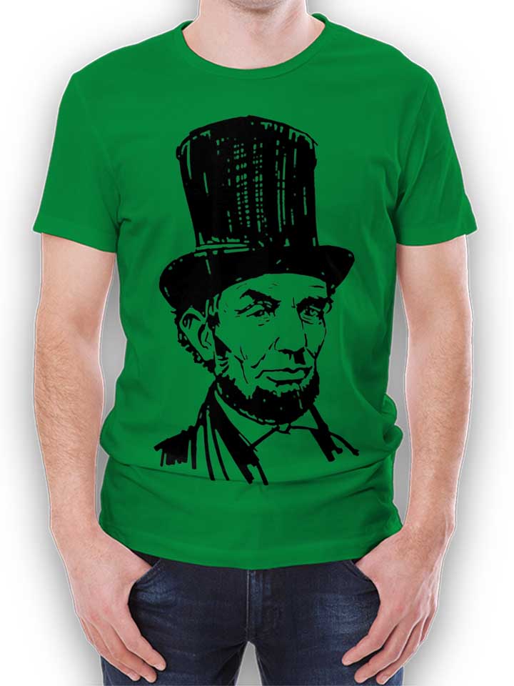 Abraham Lincoln T-Shirt vert L