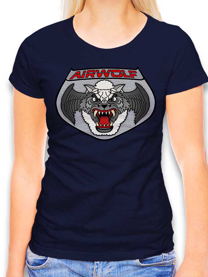 Airwolf T-Shirt Femme bleu-marine L