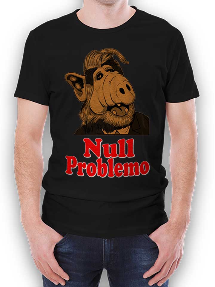 Alf Null Problemo T-Shirt nero L
