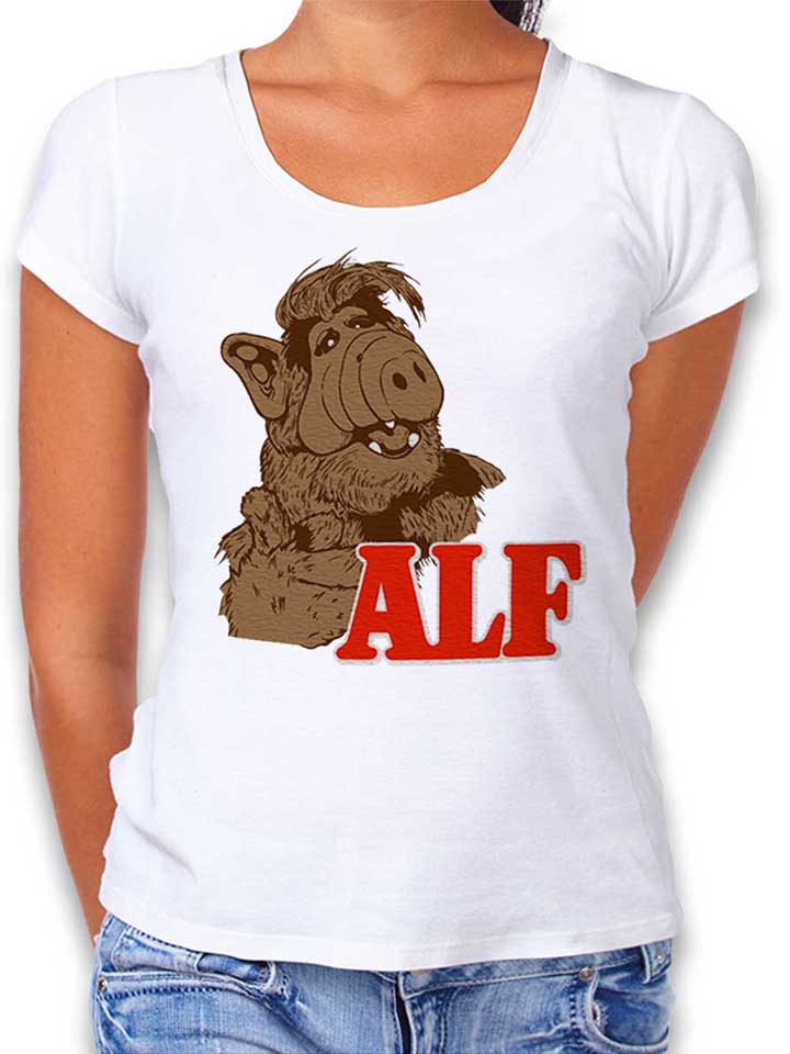 alf-damen-t-shirt weiss 1