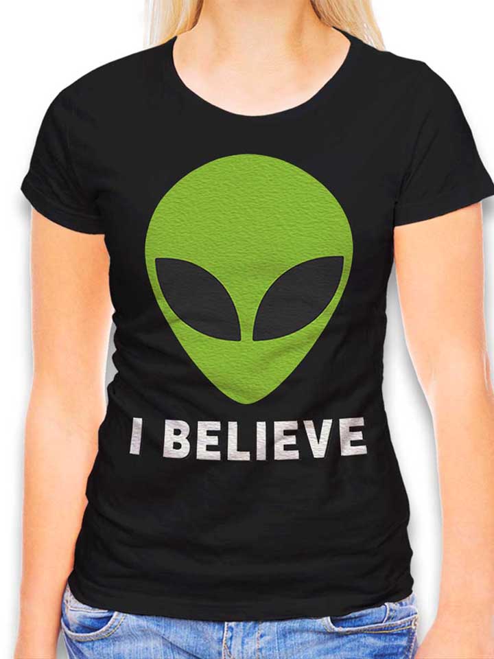 Alien I Believe T-Shirt Donna nero L