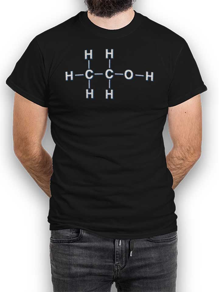 alkohol-chemisches-symbol-t-shirt schwarz 1