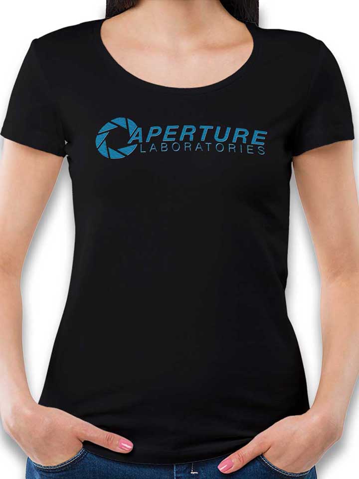Aperture Laboratories T-Shirt Donna nero L