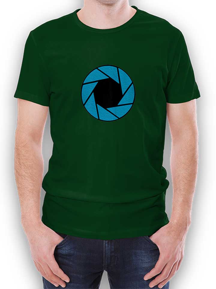 Aperture Logo Camiseta verde-oscuro L