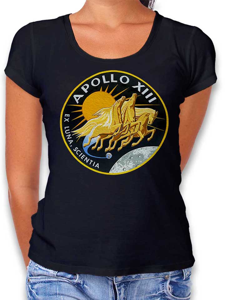 Apollo 13 Logo Womens T-Shirt black L