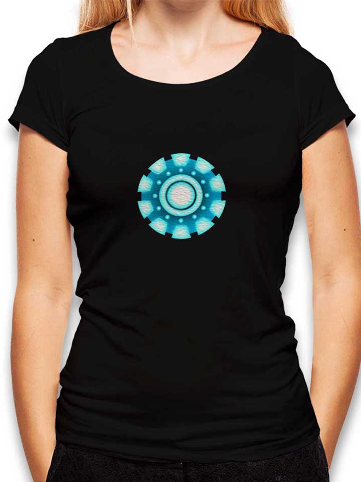 arc-reactor-ironman-damen-t-shirt schwarz 1