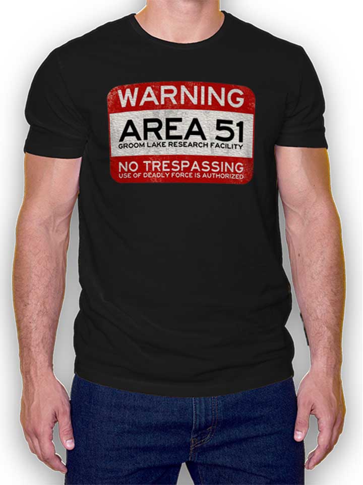 Area 51 Camiseta negro L
