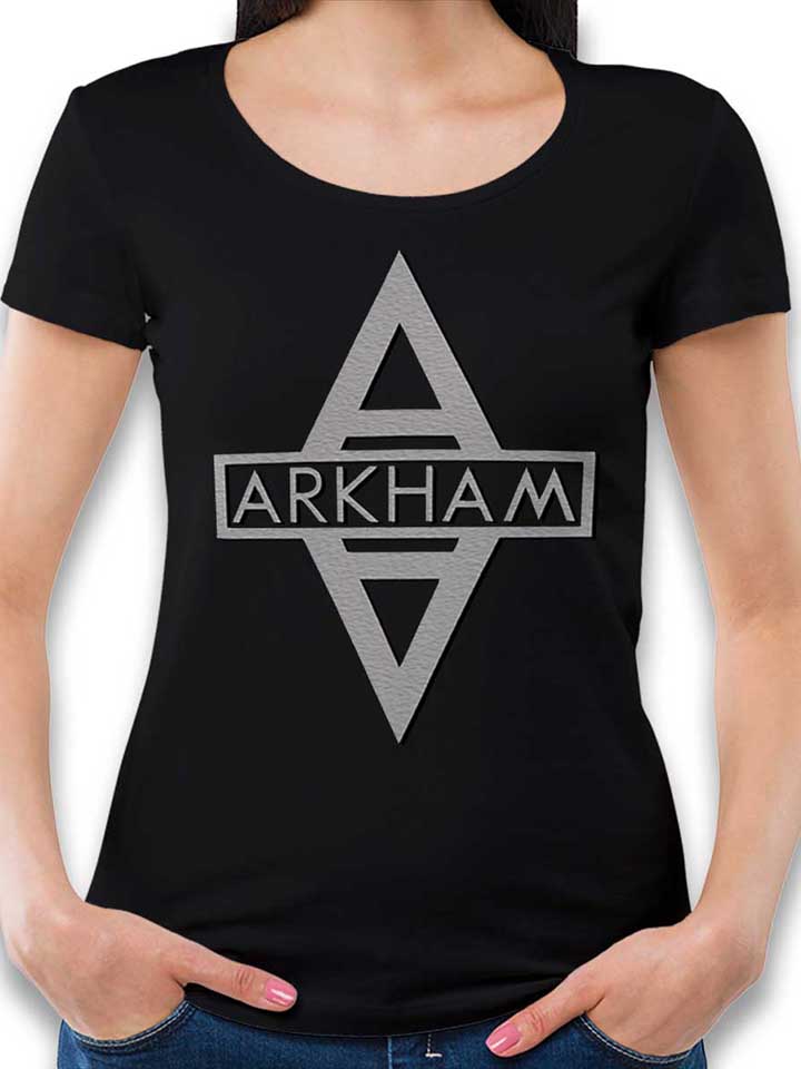 Arkham Logo T-Shirt Donna nero L