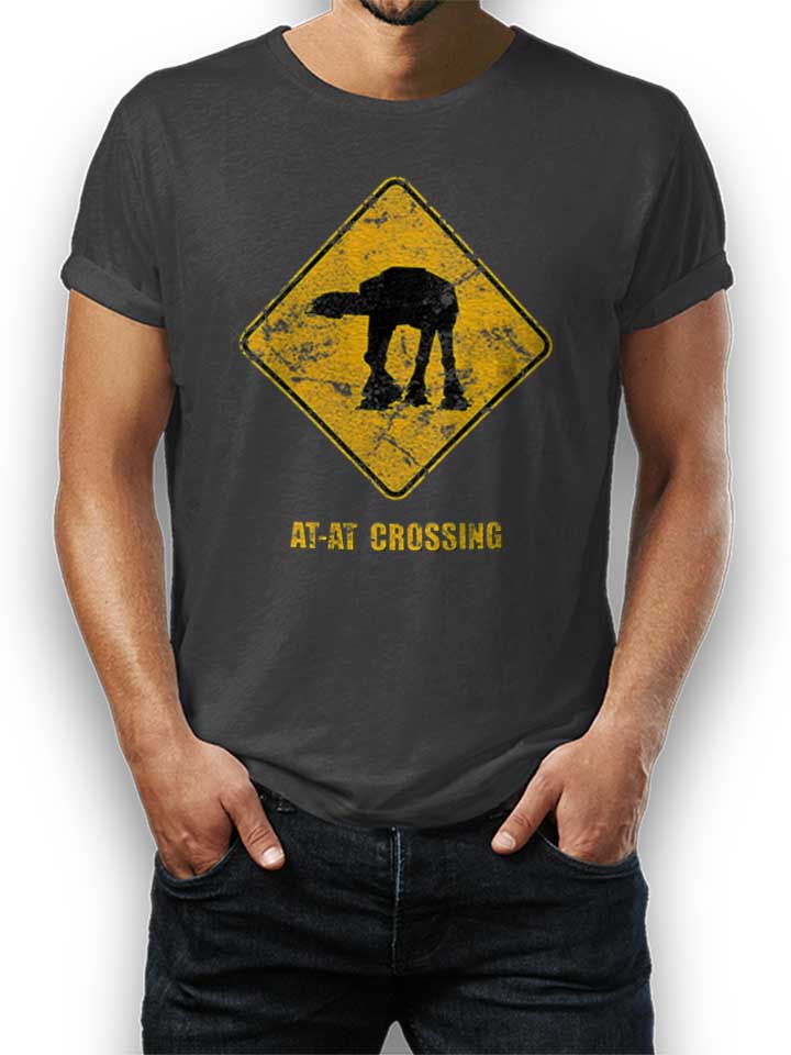 At At Crossing Vintage Camiseta gris-oscuro L