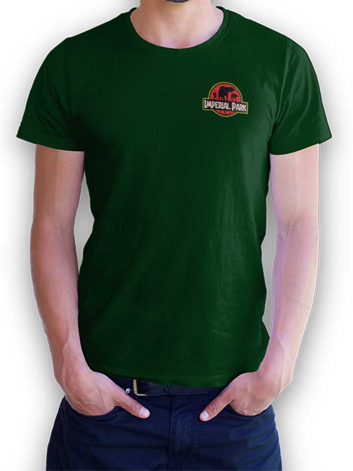 At At Imperial Park Chest Print Camiseta verde-oscuro L