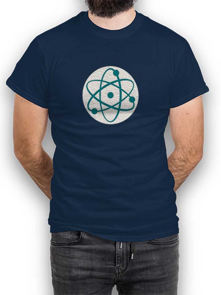 Atom Logo Kinder T-Shirt dunkelblau 110 / 116