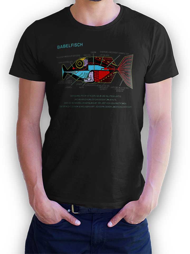 Babelfisch T-Shirt nero L