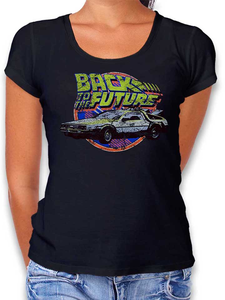 Back To The Future Camiseta Mujer negro L