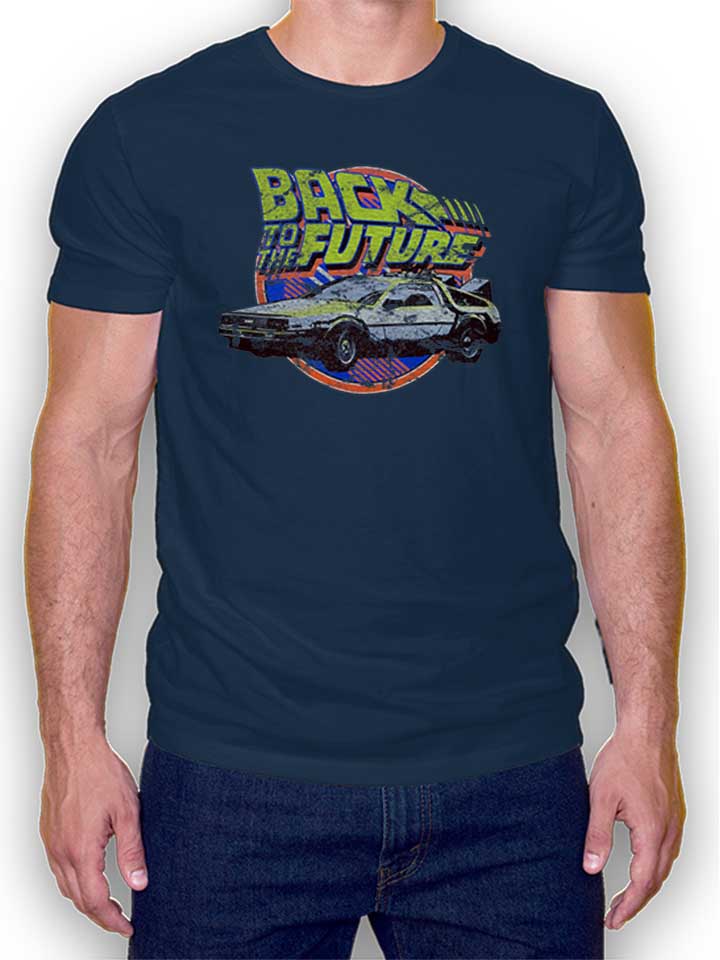 Back To The Future Camiseta azul-marino L