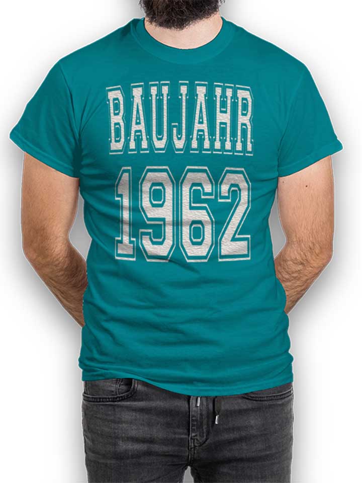 baujahr-1962-t-shirt tuerkis 1