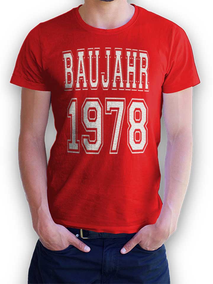 Baujahr 1978 Camiseta rojo L
