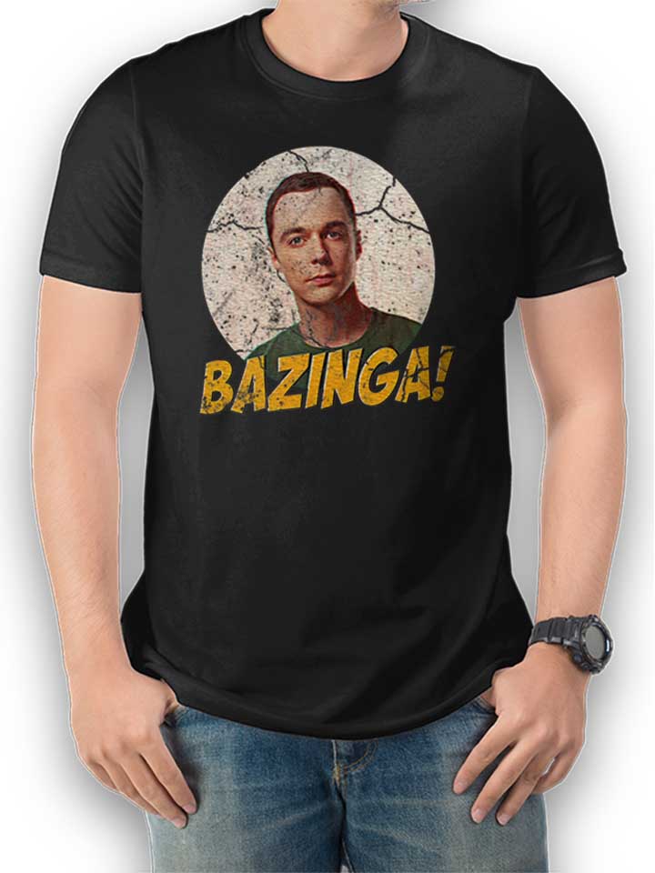 bazinga-02-vintage-t-shirt schwarz 1