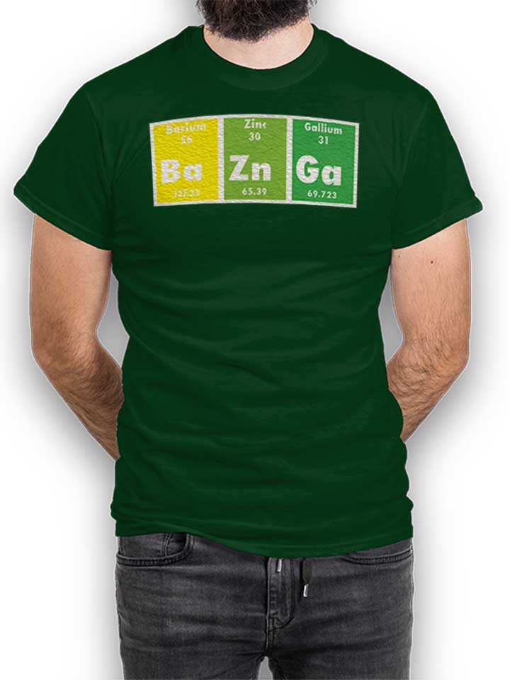 Bazinga Elements Camiseta verde-oscuro L