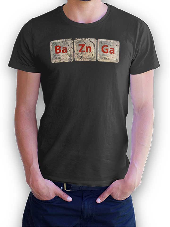 Bazinga Vintage T-Shirt gris-fonc L