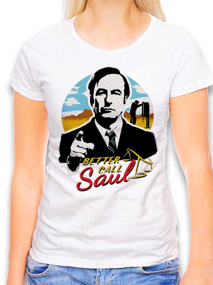 Better Call Saul Desert T-Shirt Donna bianco L