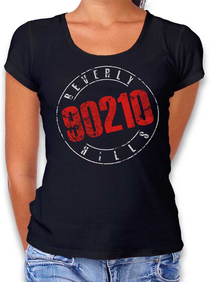 Beverly Hills 90210 Vintage T-Shirt Femme noir L