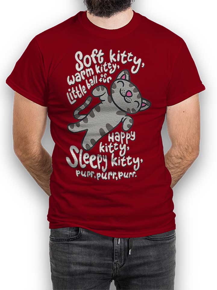 big-bang-soft-kitty-t-shirt bordeaux 1