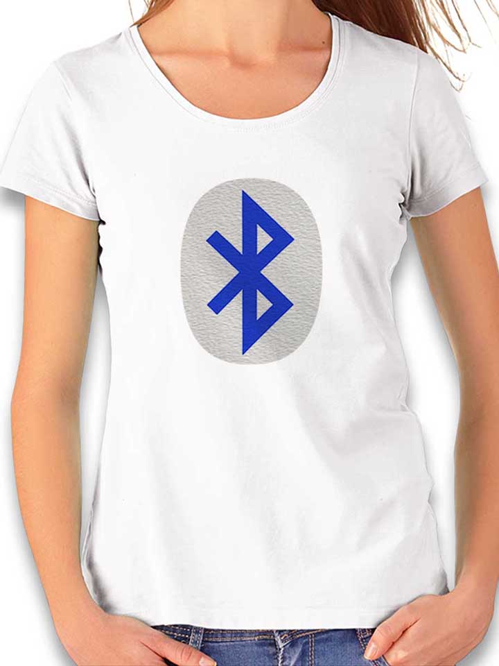 Bluetooth Logo Camiseta Mujer blanco L