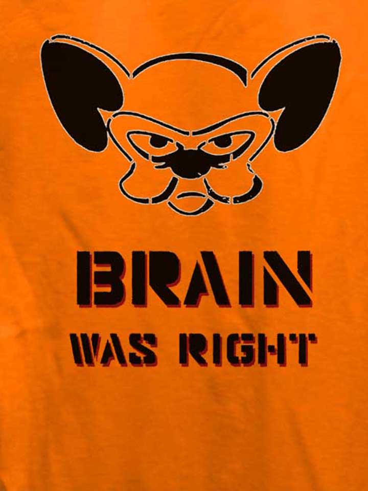 brain-was-right-damen-t-shirt orange 4