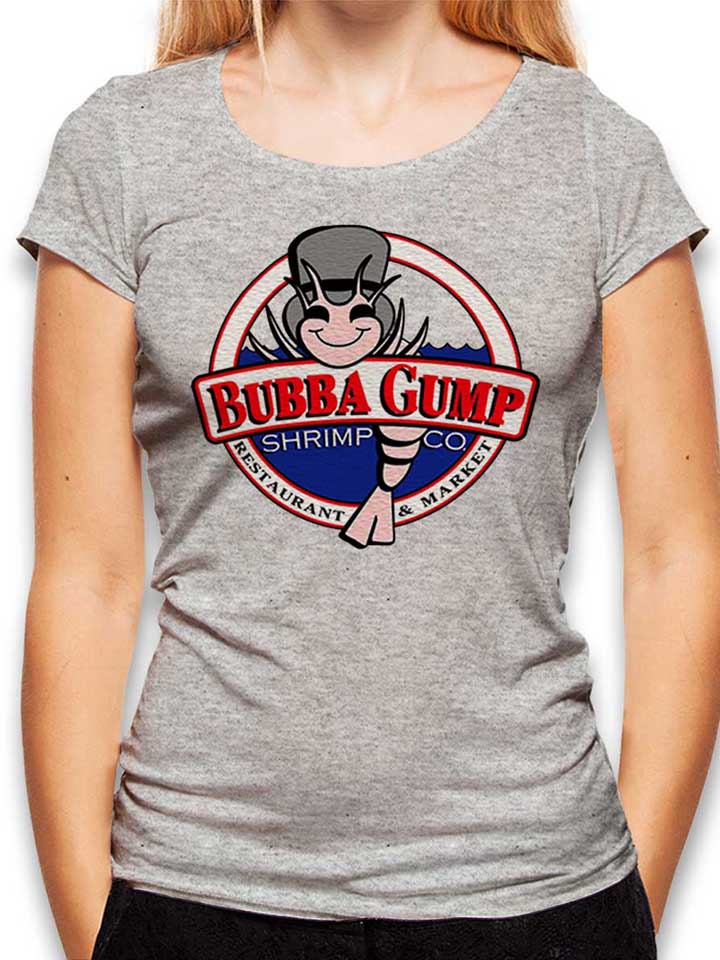Bubba Gump Shrimp Company Camiseta Mujer gris-jaspeado L