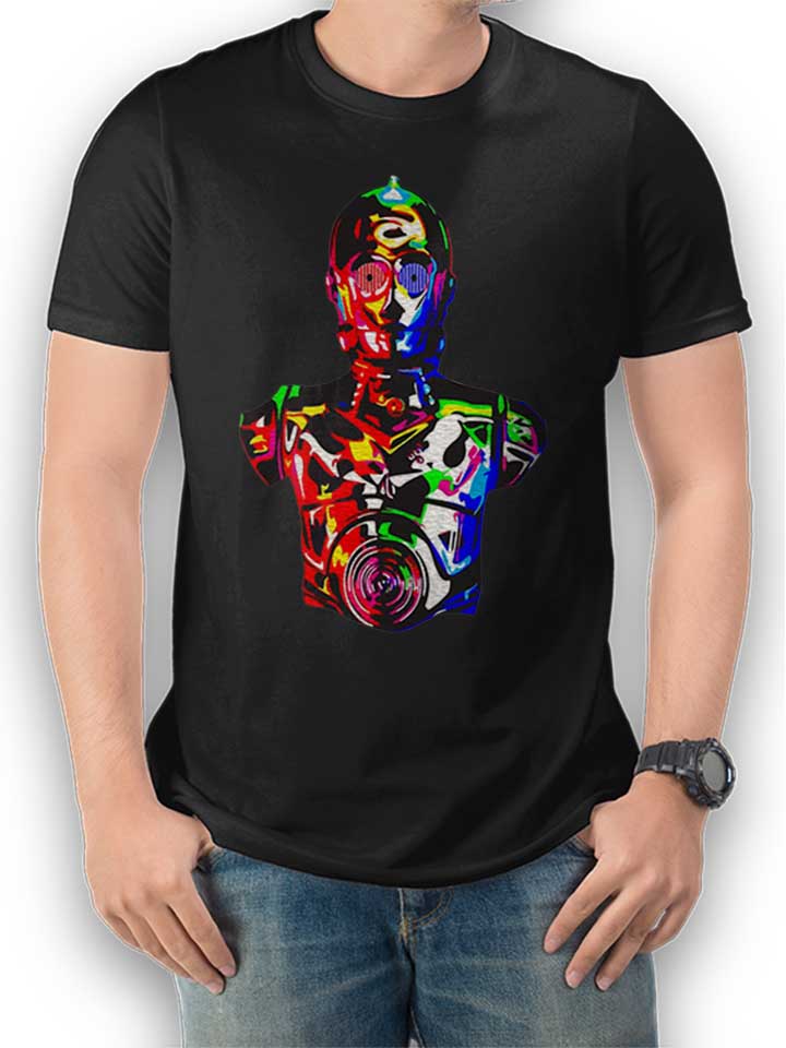 c3po-neon-t-shirt schwarz 1