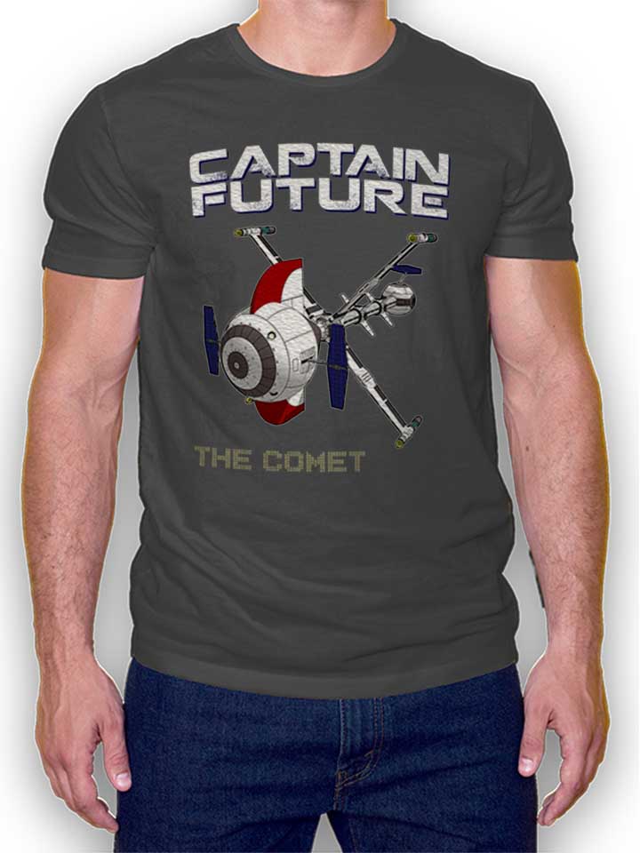 Captain Future The Comet Camiseta gris-oscuro L