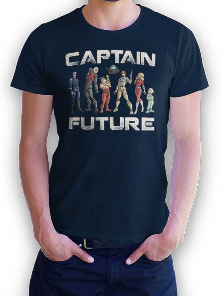Captain Future Kinder T-Shirt dunkelblau 110 / 116