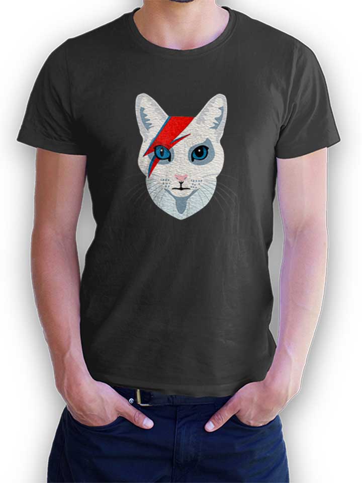 cat-bowie-t-shirt dunkelgrau 1