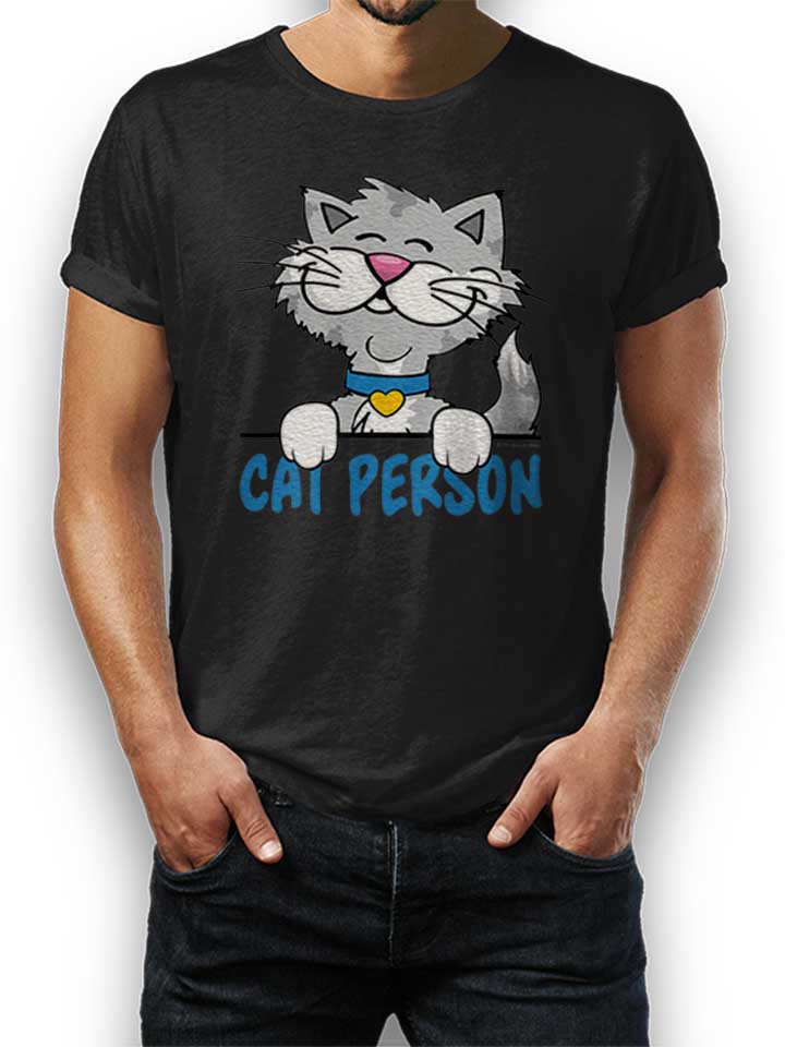 Cat Person T-Shirt nero L