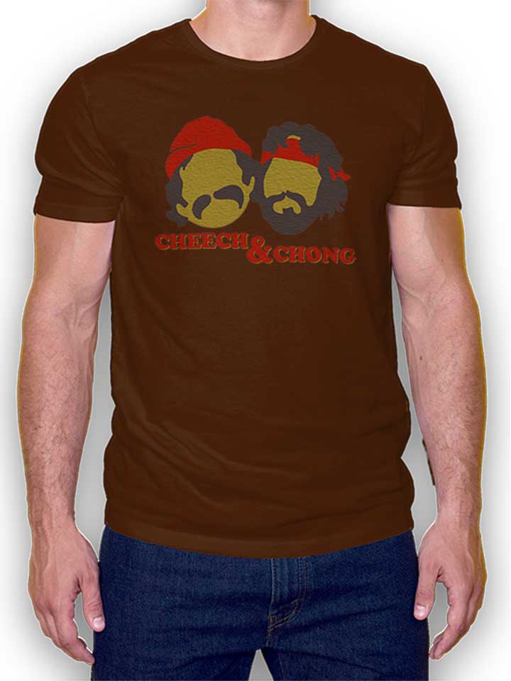 cheech-n-chong-t-shirt braun 1