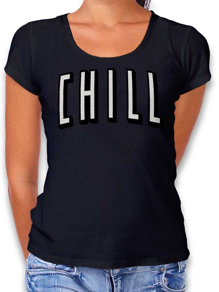 Chill Netflix T-Shirt Donna nero L