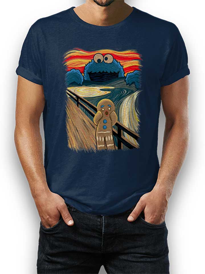 Cookie Monster Art T-Shirt bleu-marine L