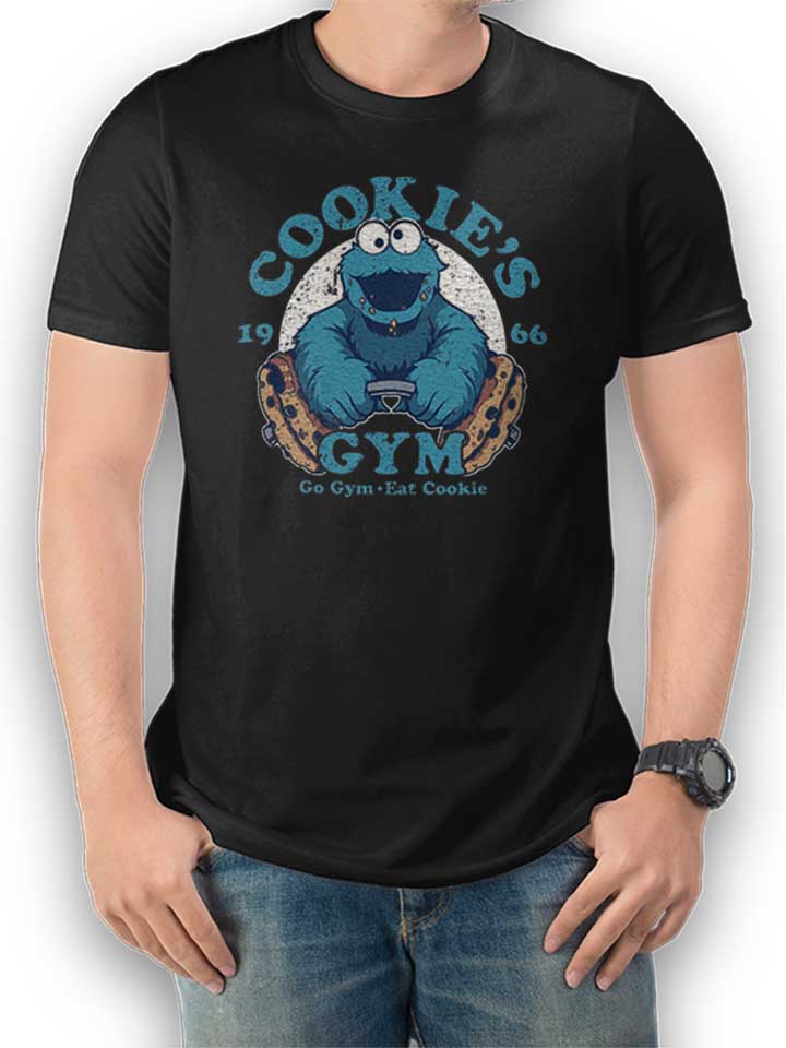 Cookie Monster Gym Camiseta negro L