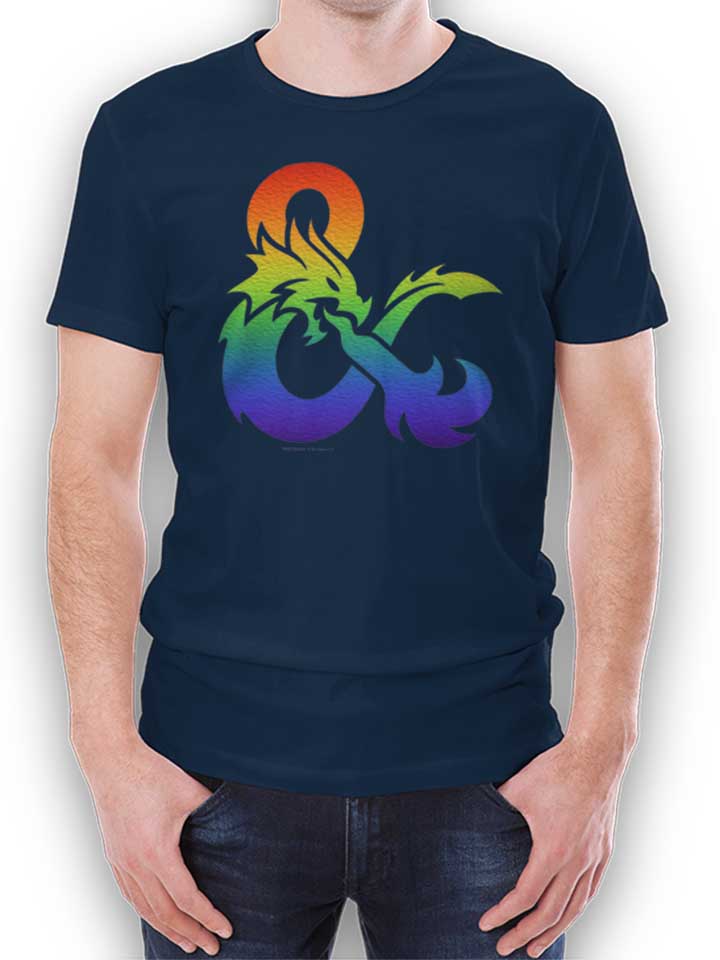Dandd Pride Gradient Logo T-Shirt blu-oltemare L