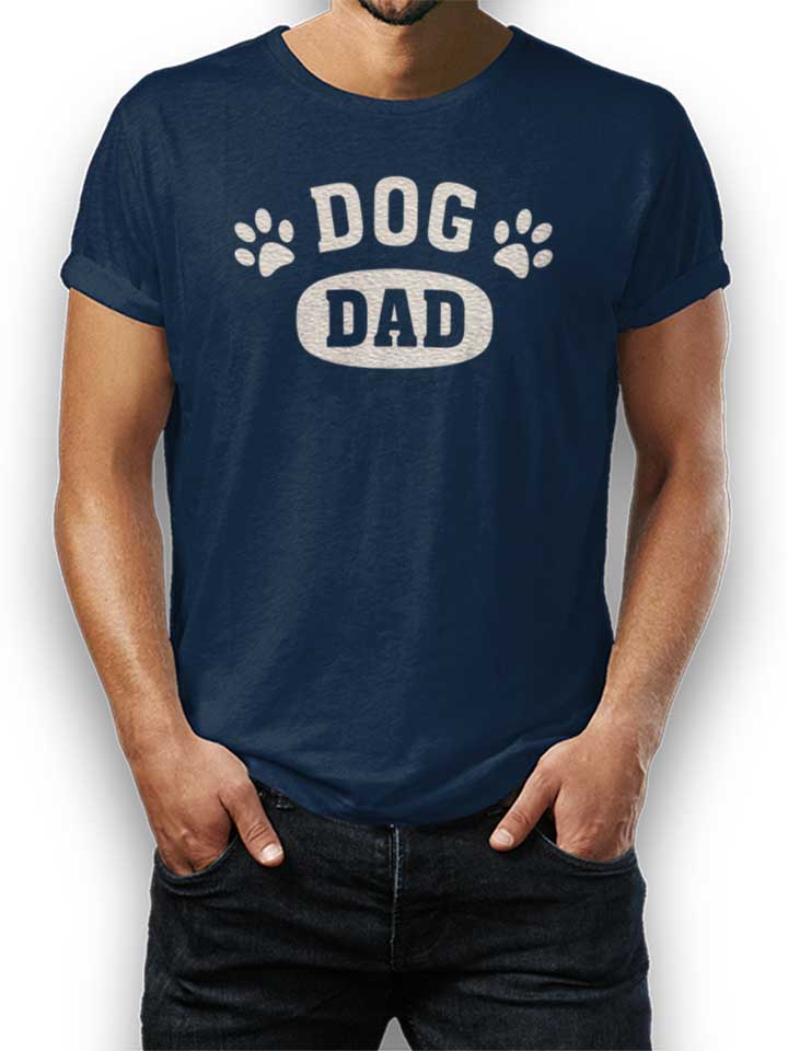Dog Dad 02 T-Shirt dunkelblau L