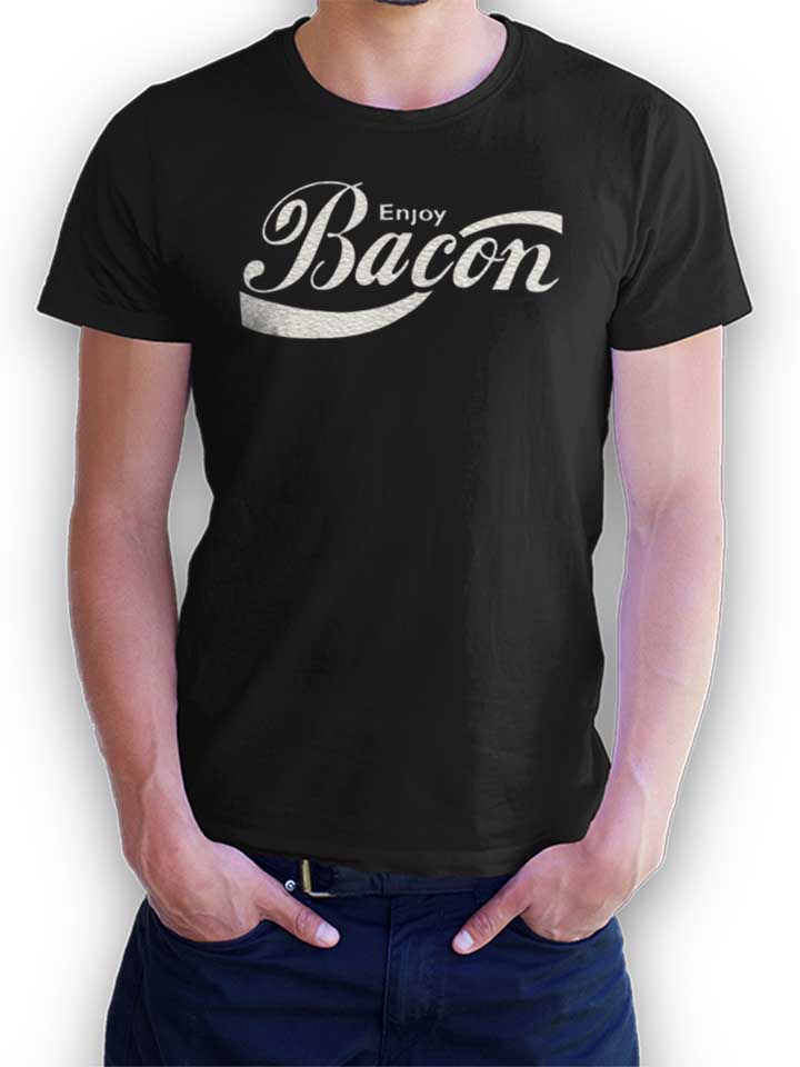 enjoy-bacon-t-shirt schwarz 1