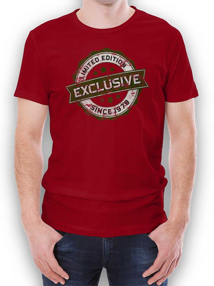 Exclusive Since 1978 T-Shirt maroon L