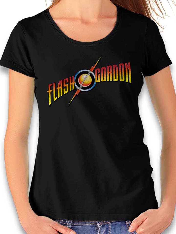 flash-gordon-damen-t-shirt schwarz 1
