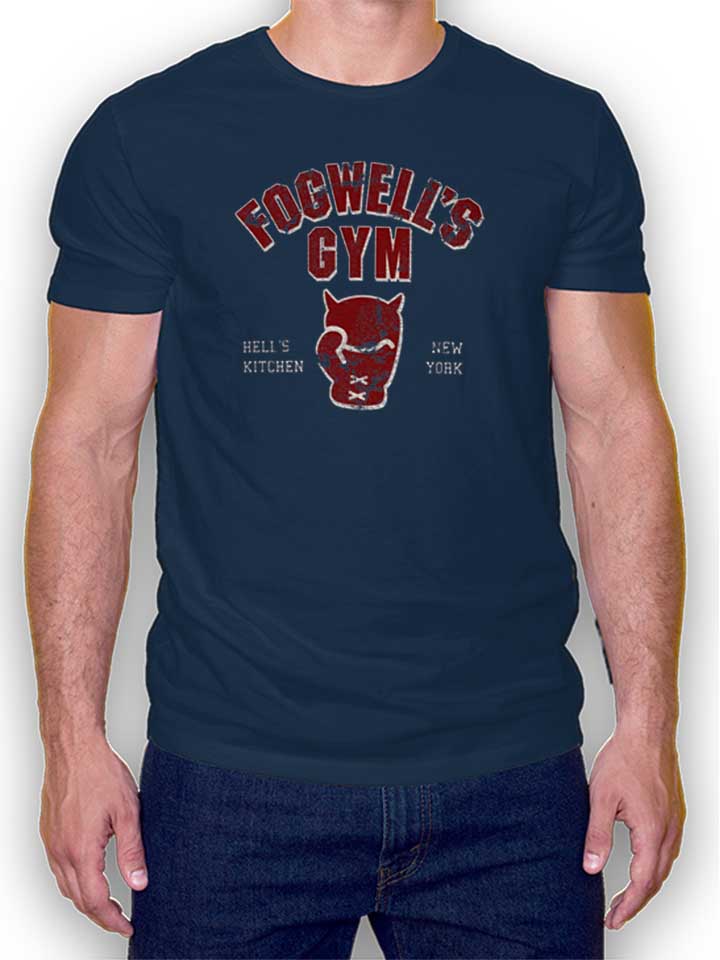 Fogwells Gym Damage T-Shirt blu-oltemare L