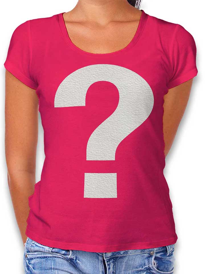 Fragezeichen T-Shirt Femme fuchsia L