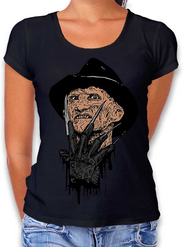 Freddy Krueger T-Shirt Femme noir XL