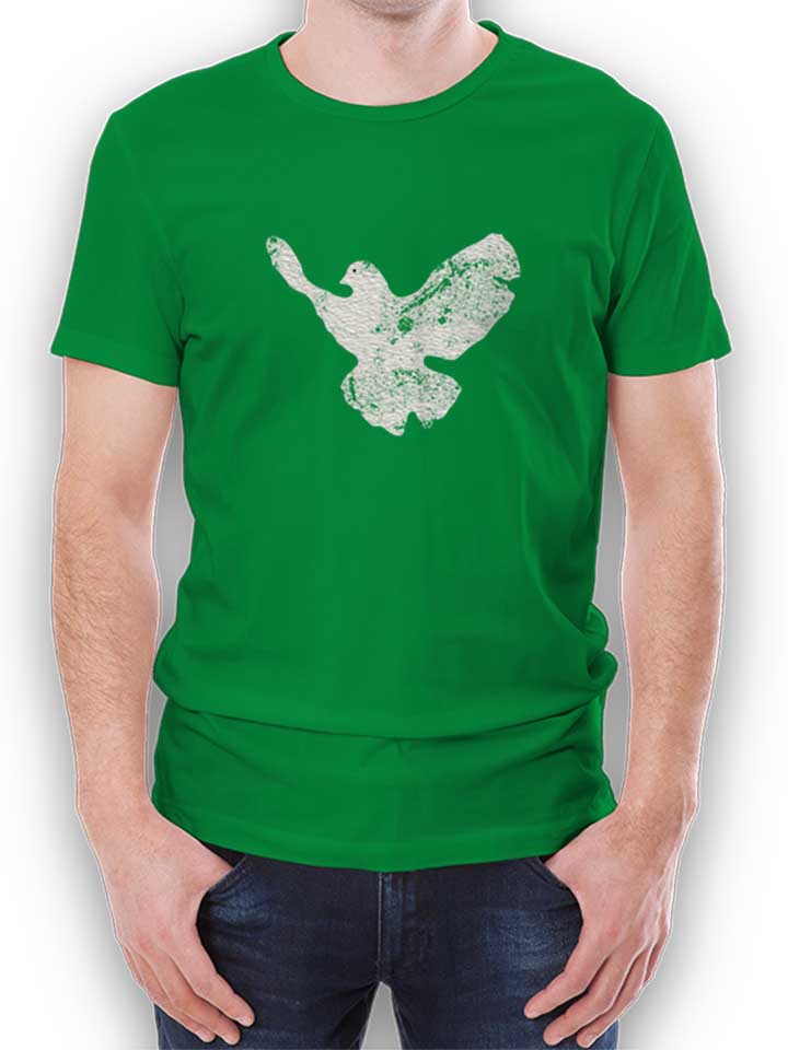 Friedenstaube Vintage Camiseta verde-green L