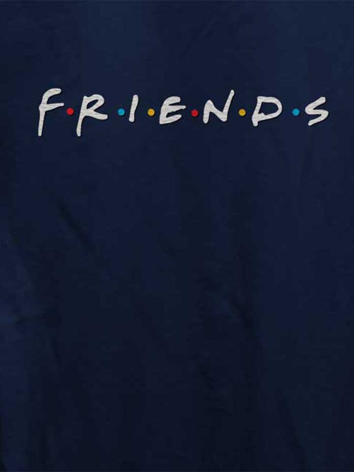 friends-logo-damen-t-shirt dunkelblau 4