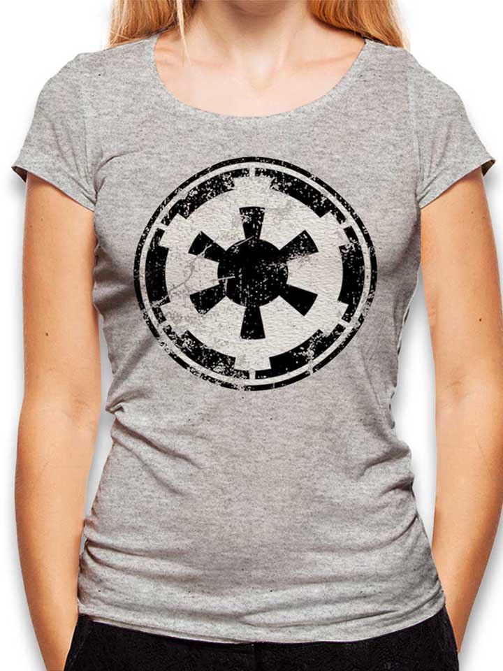 Galactic Empire Emblem Vintage T-Shirt Femme gris-chin L